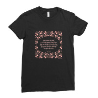 Jane Austen Persuasion Floral Love Letter Quote Ladies Fitted T-shirt | Artistshot