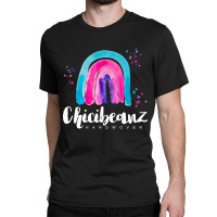 Large Rainbow With White Font Classic T-shirt | Artistshot