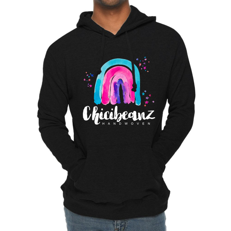 Large Rainbow With White Font Lightweight Hoodie by fenderbendable | Artistshot