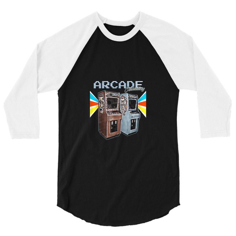 Arcade-cabinet-machine-1970-1980-1990-video-game-collection 3/4 Sleeve Shirt by RobertTaylor | Artistshot