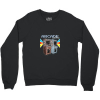 Arcade-cabinet-machine-1970-1980-1990-video-game-collection Crewneck Sweatshirt | Artistshot