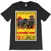 Dominion Allosaurus & Carnotaurus Fight T-shirt | Artistshot