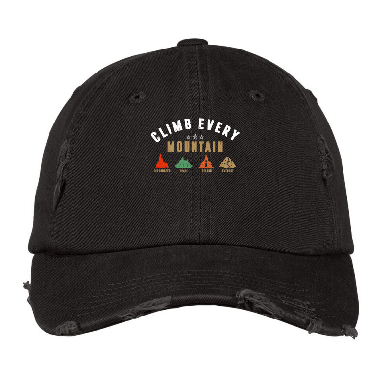 Climb Every Mountain Space Splash Everest Vintage Cap by cm-arts | Artistshot