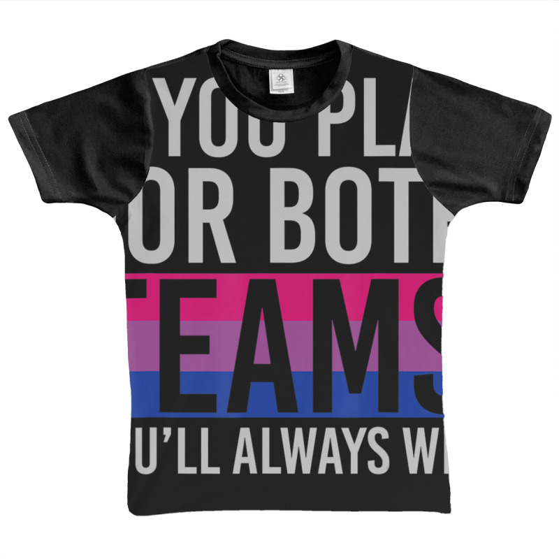 If You Play For Both Teams Youll Always Win Bisexual Graphic Youth T-shirt by cm-arts | Artistshot