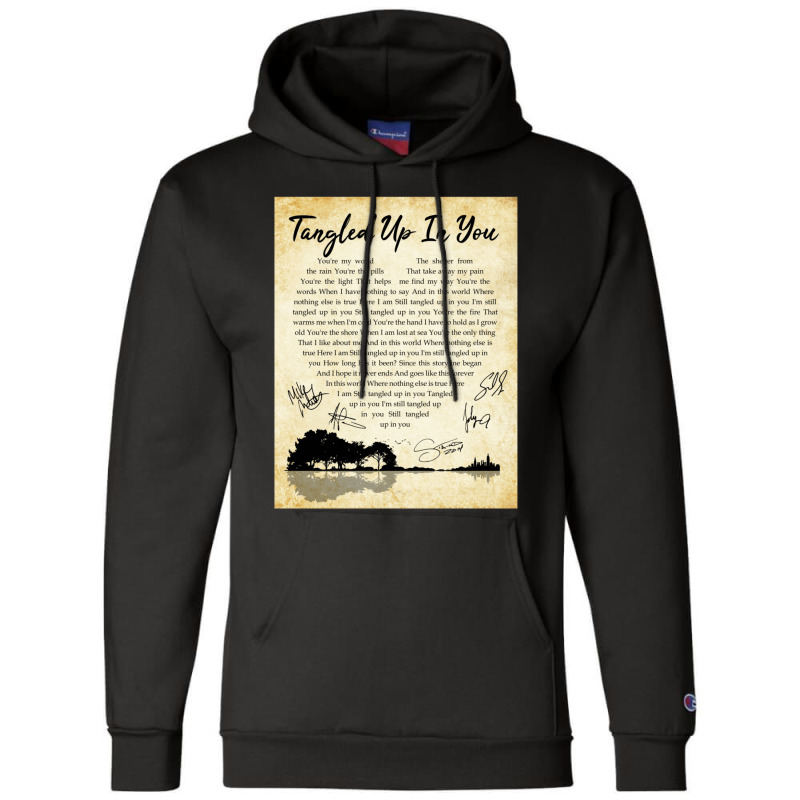 Tangled Up In You You’re My World The Shelter From The Rain Pop Art  Champion Hoodie | Artistshot