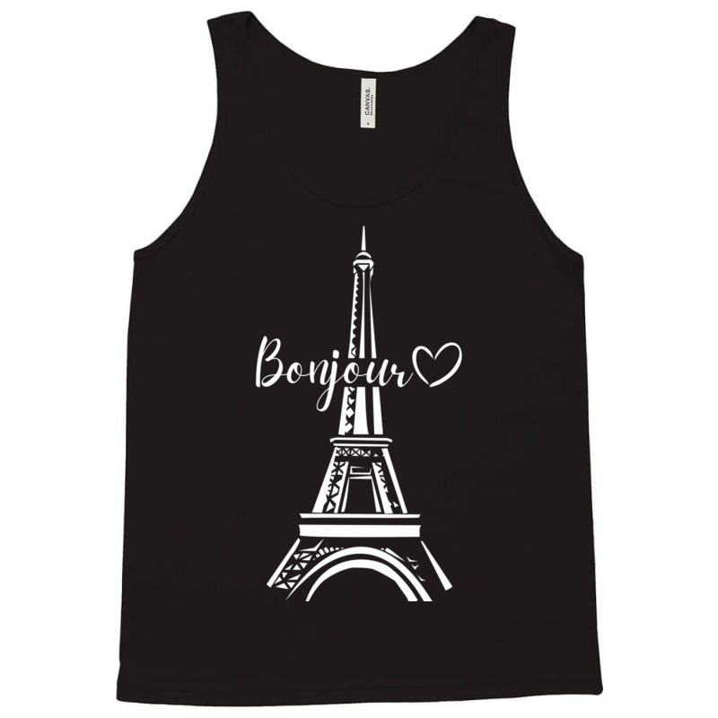 Bonjour Paris Relaxed Fit Tank Top | Artistshot