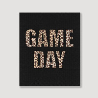 Game Day Leopard Football Fan Big Game Portrait Canvas Print | Artistshot