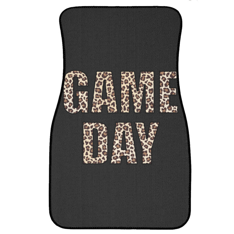 Game Day Leopard Football Fan Big Game Front Car Mat | Artistshot