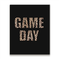 Game Day Leopard Football Fan Big Game Metal Print Vertical | Artistshot