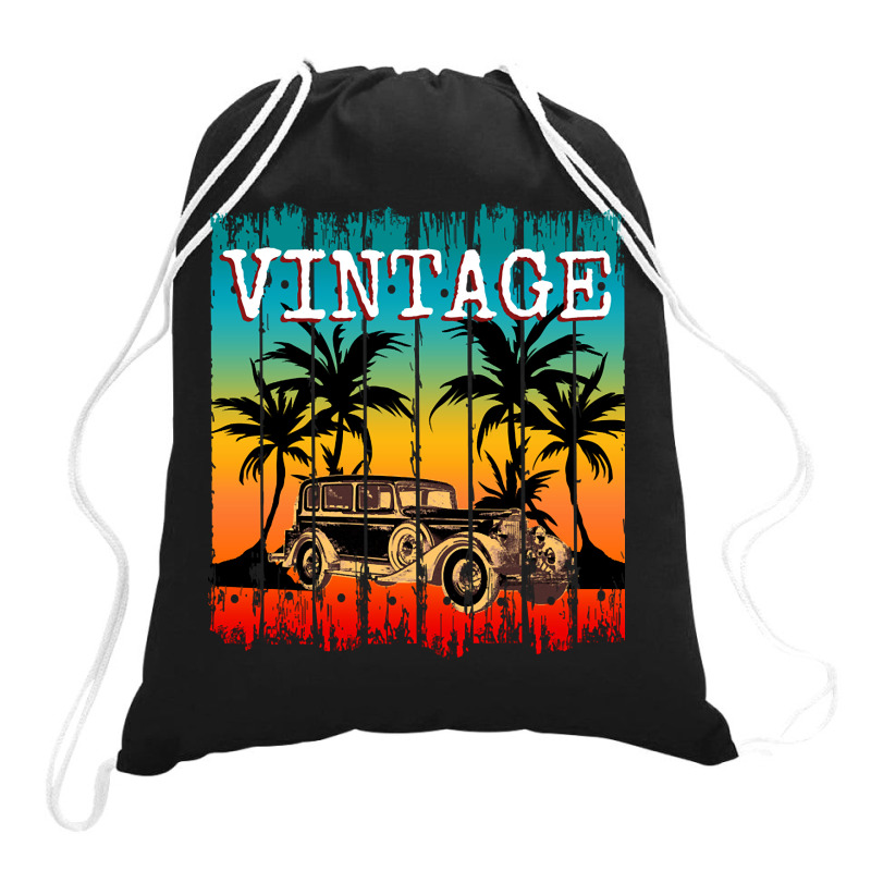 Vintage Car Retro Classic Gift Drawstring Bags | Artistshot