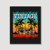 Vintage Car Retro Classic Gift Portrait Canvas Print | Artistshot