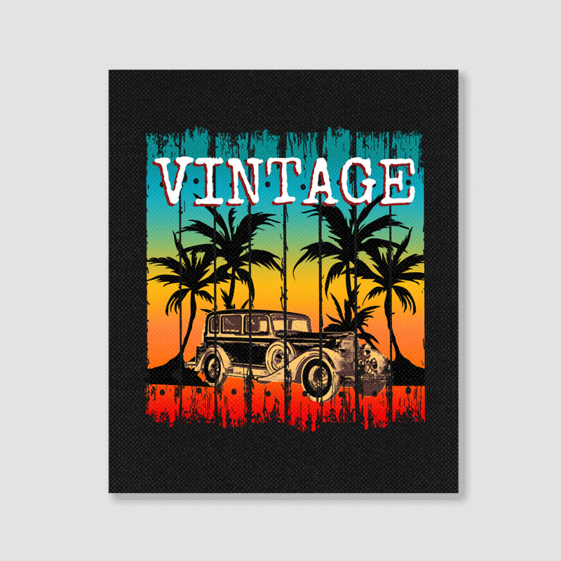 Vintage Car Retro Classic Gift Portrait Canvas Print | Artistshot