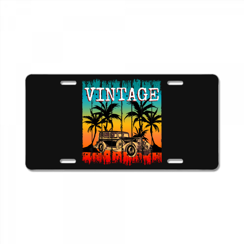 Vintage Car Retro Classic Gift License Plate | Artistshot