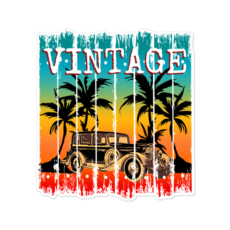 Vintage Car Retro Classic Gift Sticker | Artistshot