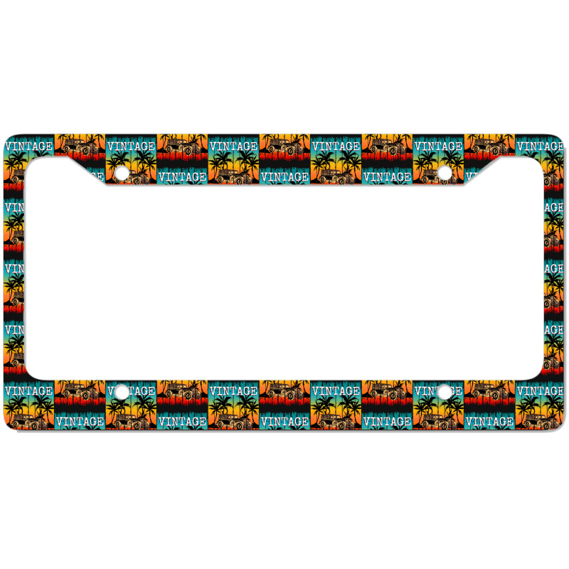 Vintage Car Retro Classic Gift License Plate Frame | Artistshot