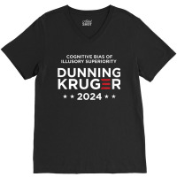 Dunning-kruger Effect Unaware Behavior Humorous Psychology V-neck Tee | Artistshot