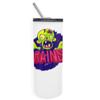 Creepy Zombie Brain Scary Halloween Kids Boys Girls Skinny Tumbler | Artistshot