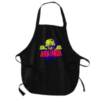 Creepy Zombie Brain Scary Halloween Kids Boys Girls Medium-length Apron | Artistshot