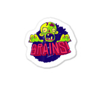 Creepy Zombie Brain Scary Halloween Kids Boys Girls Sticker | Artistshot