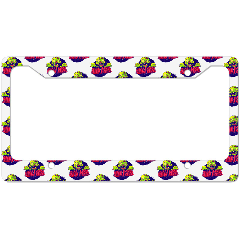 Creepy Zombie Brain Scary Halloween Kids Boys Girls License Plate Frame | Artistshot