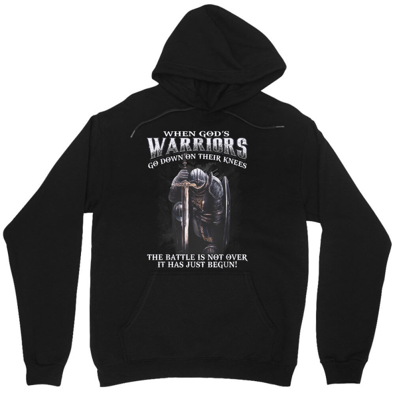 When God Is Warriors Go Down On Their Knees Unisex Hoodie | Artistshot