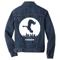 Gift Idea Parkour Free Running Parkour Runner Men Denim Jacket | Artistshot