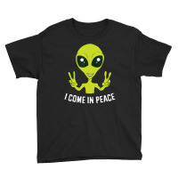 Cute Alien I Come In Peace Space Rave Edm Music Alien Youth Tee | Artistshot