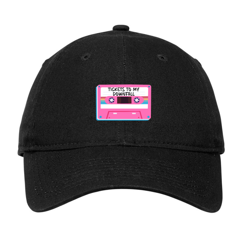 Tickets To My Downfall Rainbow Cassette Tape Music Design Adjustable Cap by PAULMYERS | Artistshot