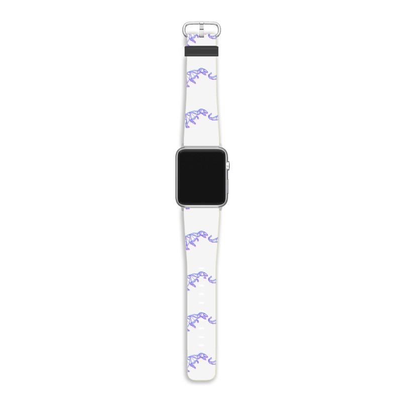 Allosaurus Dinosaur Colorful Vaporwave Polygon Geometry T Shirt Apple Watch Band | Artistshot