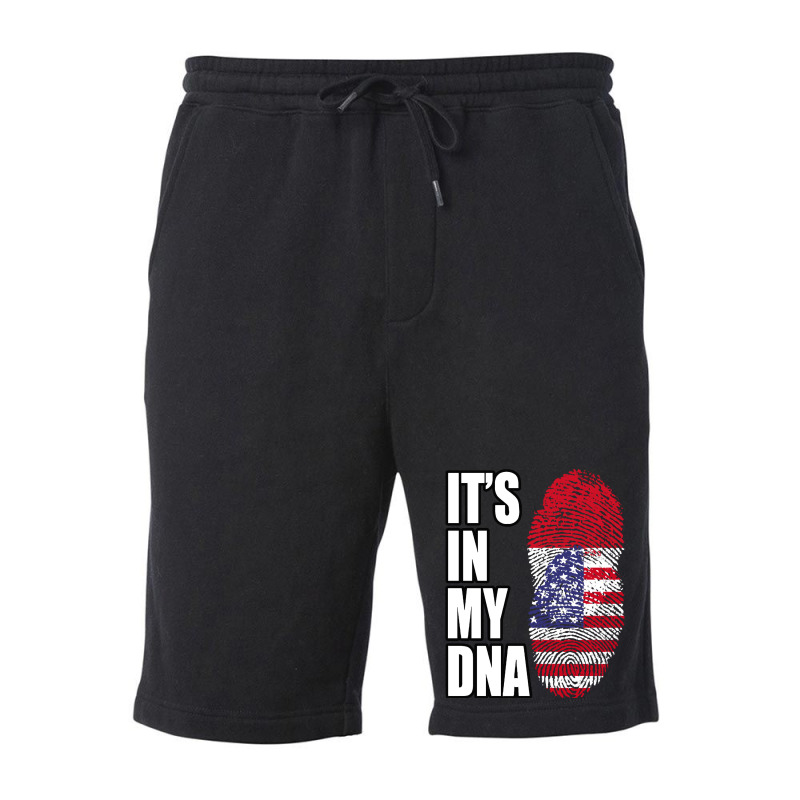 Proud Indonesia American Indonesian And American Mix Heritage D N A Fl Fleece Short | Artistshot