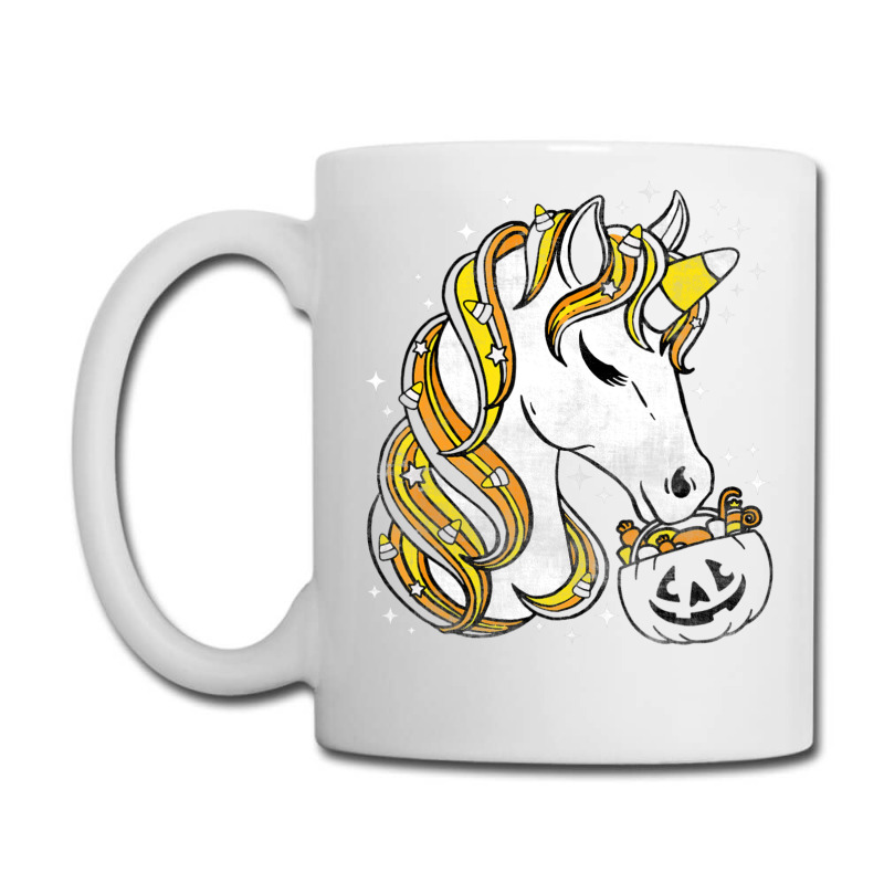 Cute Candy Corn Unicorn Halloween Top Coffee Mug | Artistshot