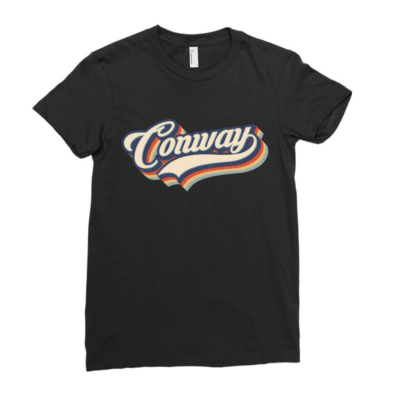 I Love Conway City Usa Retro Vintage Ladies Fitted T-Shirt by HydraAntBoxing | Artistshot