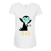 Cute Dracula Vampire Morning Suck Coffee Halloween Costume Maternity Scoop Neck T-shirt | Artistshot