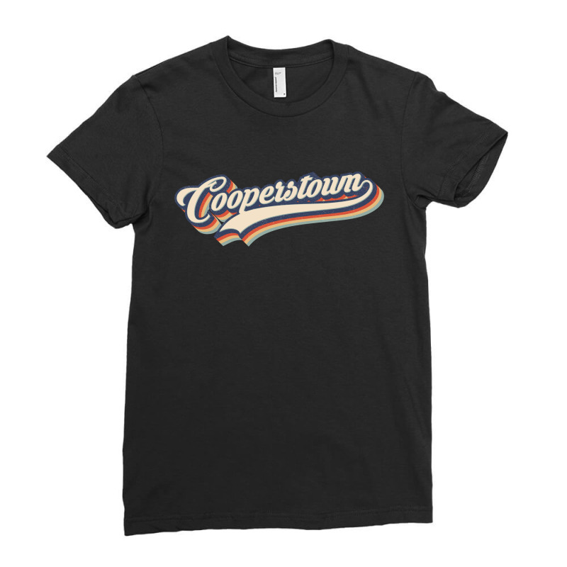 I Love Cooperstown City Usa Retro Vintage Ladies Fitted T-Shirt by HydraAntBoxing | Artistshot