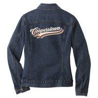 I Love Cooperstown City Usa Retro Vintage Ladies Denim Jacket | Artistshot