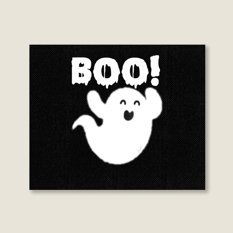 Cute Ghost Cool Ghost Boo Halloween Kids Landscape Canvas Print | Artistshot