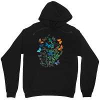 Butterfly A Kaleidoscope Of Fluttering Butterflies And Caterpillars (1 Unisex Hoodie | Artistshot