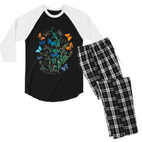 Butterfly A Kaleidoscope Of Fluttering Butterflies And Caterpillars (1 Men's 3/4 Sleeve Pajama Set | Artistshot