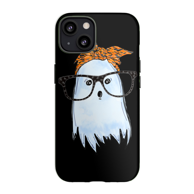 Cute Ghost With Glasses And Bats Bandana Halloween Costume Iphone 13 Case | Artistshot