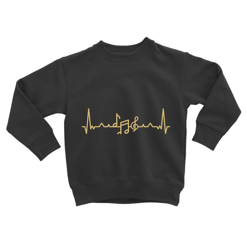 Music Heartbeat Line Toddler Sweatshirt | Artistshot