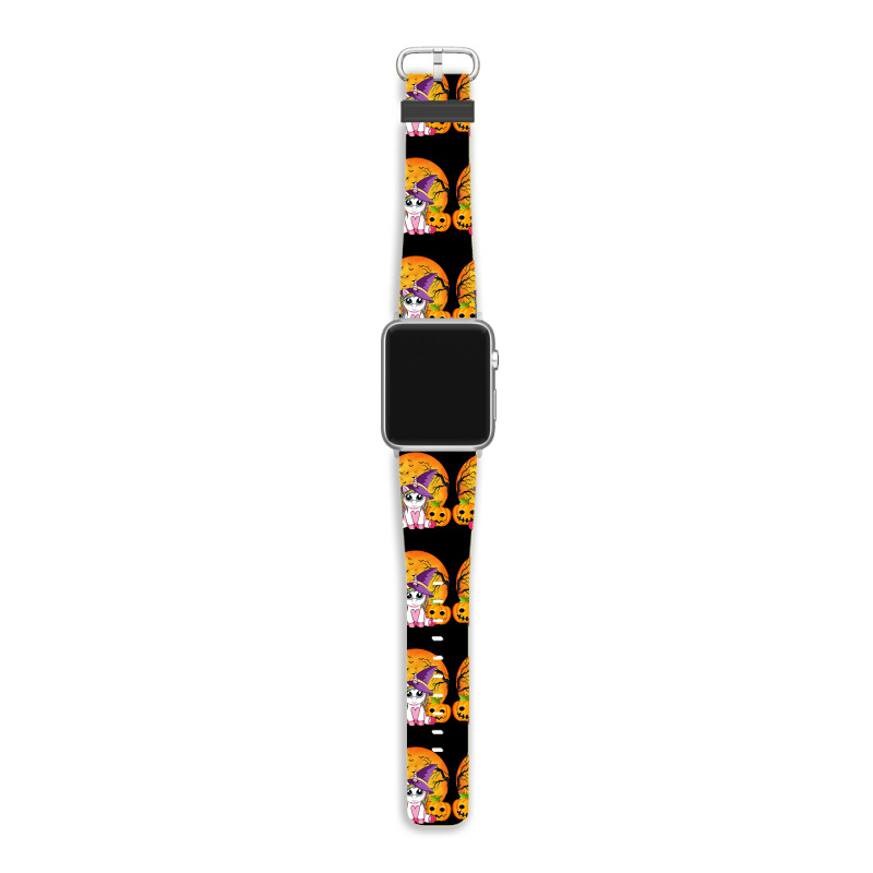 Cute Halloween Girls Witchy Unicorn Halloween Apple Watch Band | Artistshot