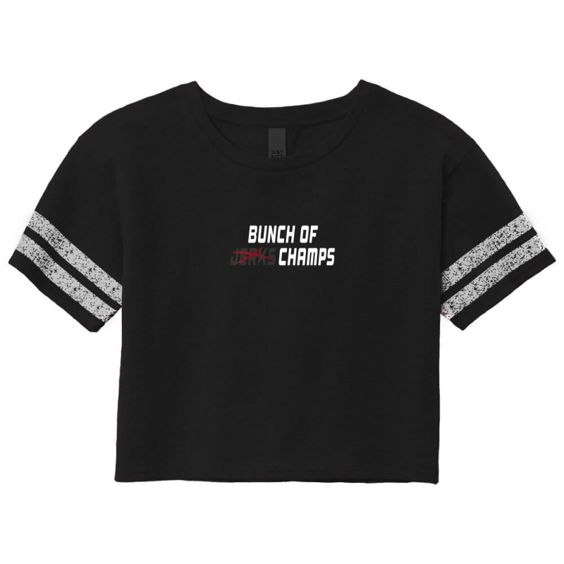 Bunch Of Jerks Champs Shirt (white Lettering) 1 Scorecard Crop Tee by JennaEdwards | Artistshot