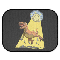 Alien Dinosaur Abduction Ufo T Rex Abducted By Ufo Spaceship Rear Car Mat | Artistshot