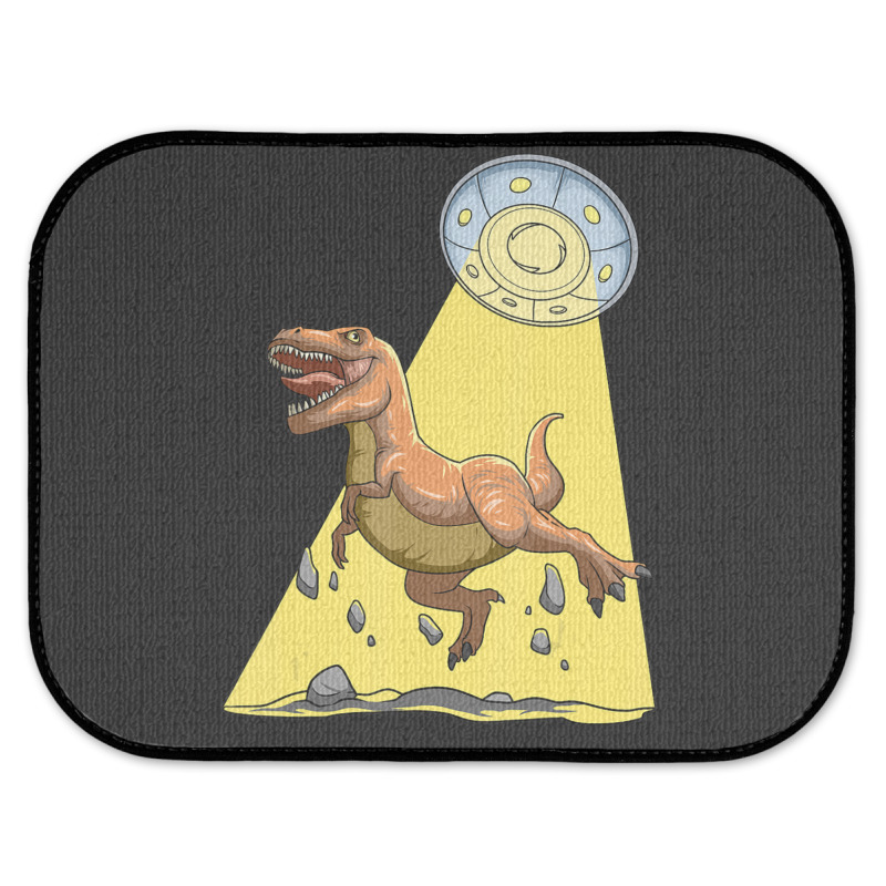 Alien Dinosaur Abduction Ufo T Rex Abducted By Ufo Spaceship Rear Car Mat | Artistshot