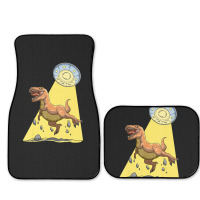 Alien Dinosaur Abduction Ufo T Rex Abducted By Ufo Spaceship Full Set Car Mats | Artistshot