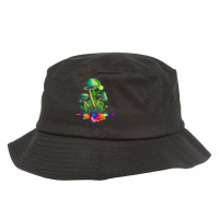 Psychedelic Mushroom Magic Shrooms Trippy Alien Bucket Hat | Artistshot