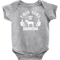 This Girl Loves Her Dalmatian Baby Bodysuit | Artistshot