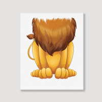 Cute Headless Lion Costume Halloween Big Cat Mane Portrait Canvas Print | Artistshot