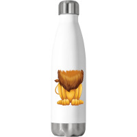 Cute Headless Lion Costume Halloween Big Cat Mane Stainless Steel Water Bottle | Artistshot