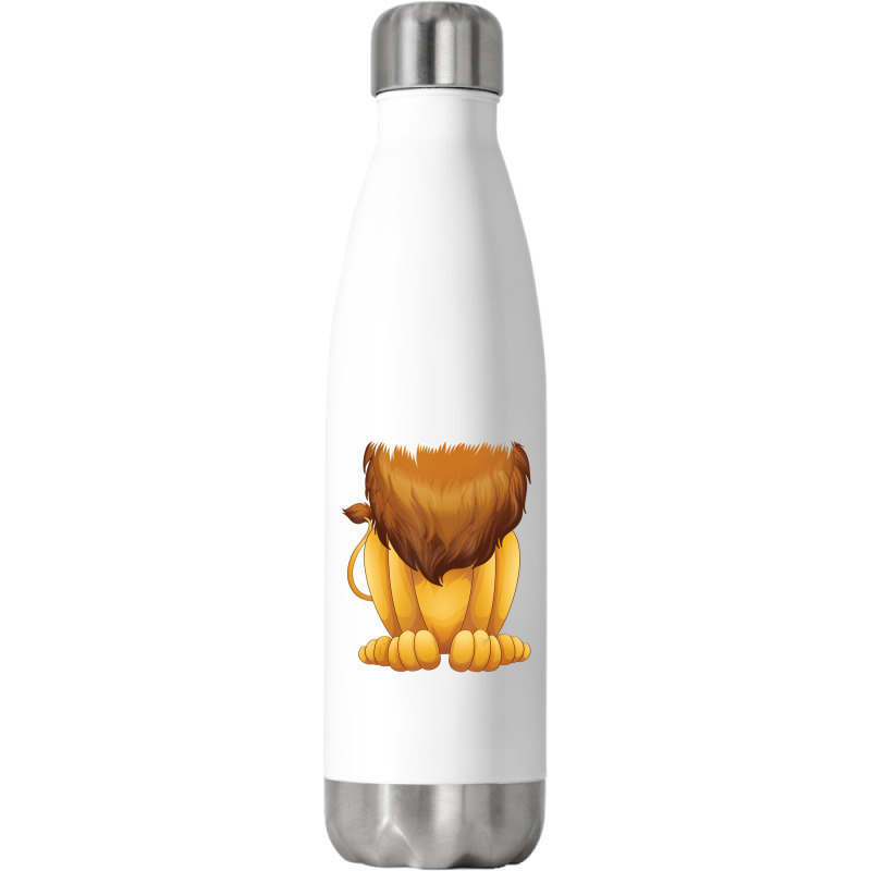 Cute Headless Lion Costume Halloween Big Cat Mane Stainless Steel Water Bottle | Artistshot